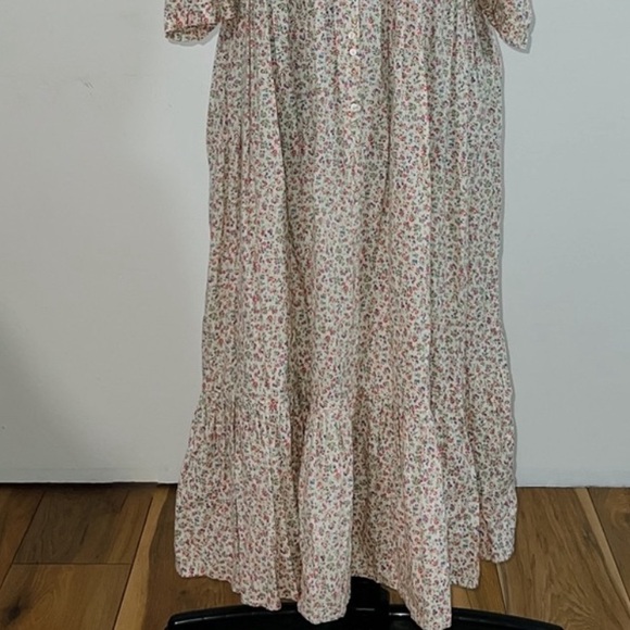 DOEN Darby Midi Dress Buttondown Floral Printed Eyelet Embroidered S New 269969 - Picture 8 of 12